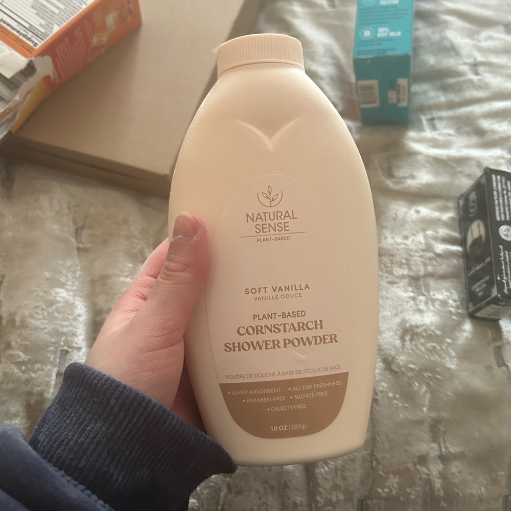 Natural sense body powder soft vanilla
